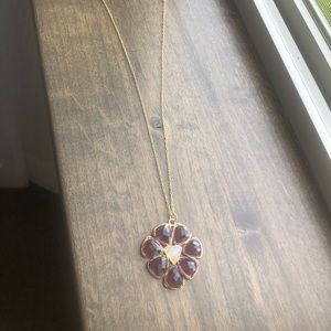 Anthropologie Flower Pendant Necklace